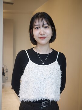 ネロ ヘアサロン ネイビー 渋谷(NERO HAIRSALON NAVY) 【赤津美奈】大人ボブ　前髪