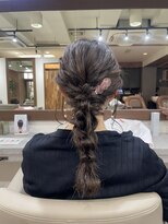 アミー 駒澤(Ammy komazawa) 【大人気】お呼ばれ編みおろしヘア