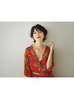 【オーガニックオイル配合★艶ケアカラー+カット\6000】グレイカラーもOK♪透明感・艶も出る上品な色味が◎