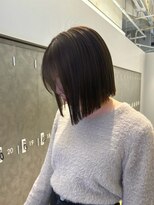 ジアン テラス(GIEN TERRASSE)&nbsp;顎下3センチボブ/切りっぱなしボブ/アッシュブラウン@重里