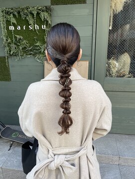 マーシュ(marshu) ★ポコポコ編み下ろしアレンジ♪ 【Hikaru】