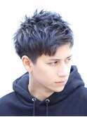 ビジネスショートメンズマッシュツイストパーマツーブロック