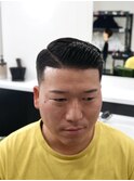 クラシックフェード×サイドパート刈り上げショート大人ビジネス