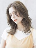 ラフウェーブ×ヌーディーカラー
