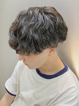 ビッケメンズヘア(Vicke Men's hair) フェザーパーマセンターパートダウンパーマニュアンスパーマ韓国