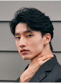 原宿メンズフェザーショートパーマニュアンスパーマ緩めfifth