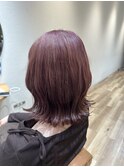 カシスピンク×くくれるボブ