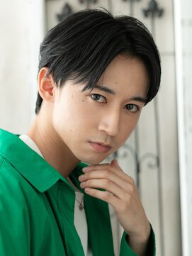 モッズヘア メン 仙台愛子駅前店(mod's hair men) アップバング刈り上げないビジネスフェザーマッシュa仙台愛子