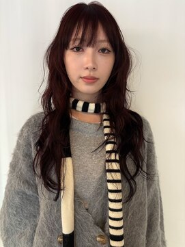 ランド(LAND) ローズブラウン ロングレイヤー 赤髪