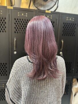 ヴァイス 渋谷店(VAICE) レイヤーカット/カシスピンク/モーヴピンク