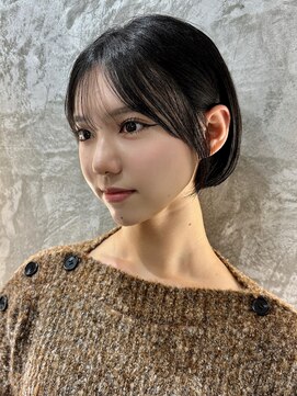 レイヤー/顔まわり/オリーブグレージュ