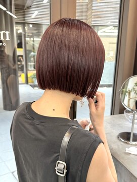 ミィ 表参道(mee.) 似合わせカット ボブヘア 縮毛矯正 ミニボブ 切りっぱなしボブ