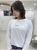 ミディアムレイヤー×ブリーチ無しダブルカラー