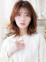 カバーヘア イヴ 戸頭店(COVER HAIR EVE)&nbsp;モカブラウンブリーチなしミディアムレイヤーa戸頭20代30代40代