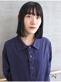 抜け感のあるシンプルボブ/タッセルボブ/大人ボブ