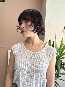 クラン エン バイ ヘッドライト 二子玉川店(clan en. by HEADLIGHT) パーマボブパーマミニボブ二子玉川前上がりボブ