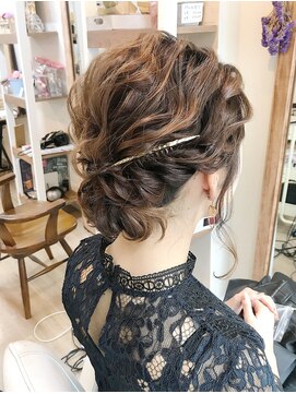 ロカット サロン(Roquat Salon) ロングなみ結婚式アップアレンジ【ヘアアレンジ　立川/立川南】