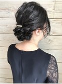 【ベルクープス天王寺】岡本真由美結婚式ヘアセットまとめ髪