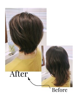 フラワーズビィーオーディー(FLOWERS BOD) 白髪染めを使わないグレーカラー　秋の艶髪