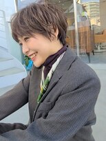 グロウミドル(GROW middle)&nbsp;グレージュ大人ガーリークールショート【middle】野村恵子