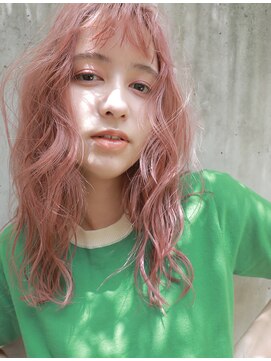 オンヌ(onnu) オン眉ピンクベージュロング