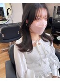 韓国風ヘア/エギョモリ/マットブラウン