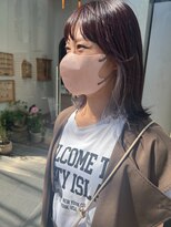 デイジー(Daisy) 天神/大名/インナーカラー/大人かわいい/パープル/秋カラー