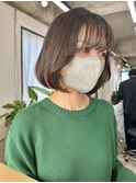 kana 切りっぱなしボブ 顔まわり