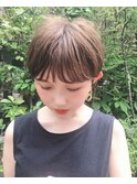 透明感ブラウン ハンサムショート