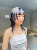 ルーツカラーのデザインウルフ