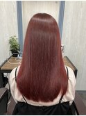 ピンク/レッド/ヘアカラー/ロング