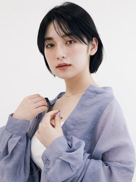 オンク 新宿(onk) 黒髪/グレーベージュ/レイヤーロング/前髪パーマ[新宿駅]