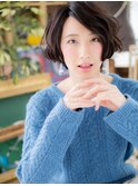 抜け感アシンメトリー前下がりボブパーマc5戸田公園20代30代40代