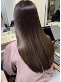 【二村】ハイライトをしてても大丈夫 髪質改善ストレート