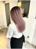 ピンク×バレイヤージュ