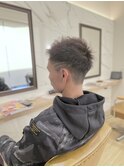 ツーブロックショート×2本ライン＊