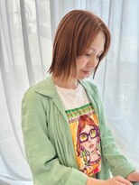 イノセントヘア(innocent.hair) フレンチカジュアルハイトーンカラーオレンジカラー