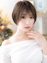 カバーヘア ブリス 大宮西口(COVER HAIR bliss) 透け感バレイヤージュ前下がり丸みショートc4大宮20代30代40代