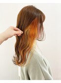 イヤリングカラーイエローオレンジ