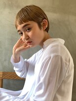 テテコケット(tete coquette)&nbsp;【真通知弘】オン眉前髪のハイトーンマッシュ