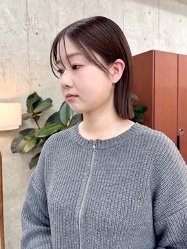 ノエ(noe) 切りっぱなしボブ（20代/30代/ベージュ/グレージュ）Y67