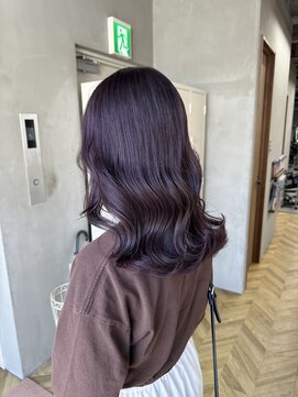 アンジェリカ 立町店(ANGELICA) ディープパープル×セミロング