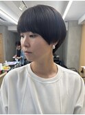 マッシュショート／髪質改善／イルミナカラー