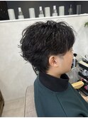 フェザーショートパーマ