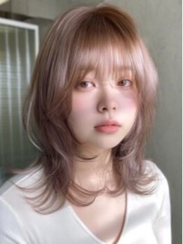 ロティー(loty)の写真/ダメージレスなハイトーンカラーと艶髪が叶う人気美容室《カット+ケアブリーチカラー+髪質改善TR¥16,500》
