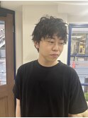 メンズパーマ☆スパイラルパーマ☆刈らないメンズショート