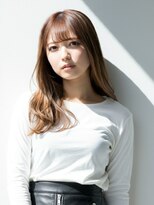 ファクトリーファイブ(Factory5) 小顔レイヤーロングベージュ20代30代40代くびれミディ韓国ヘア