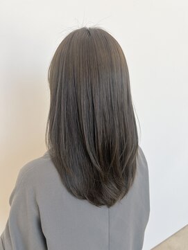 ビーヒアナウ N゜03 金沢駅西店(BE HERE NOW) 水素ケアカラー/オリーブブラウン