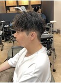 MEN’S HAIR/ブルーブラック/フェザーパーマ/船橋