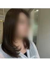 ハブ ヘアー(HUB hair) アッシュカラーレイヤーカット